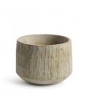 MACETA EFECTO FIBRA NATURAL 14X11 CM