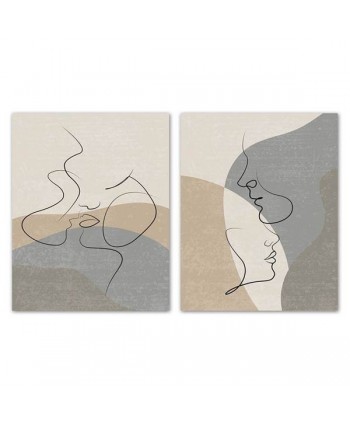 LIENZO 40X50 SILUETAS 2 MODELOS