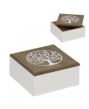 CAJA DECORATIVA MANO ARBOL DE LA VIDA L