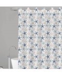 CORTINA BAÑO ESTAMPADA ESTRELLAS MAR 180x200