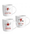 MUG 350ML AMOR 3 MODELOS