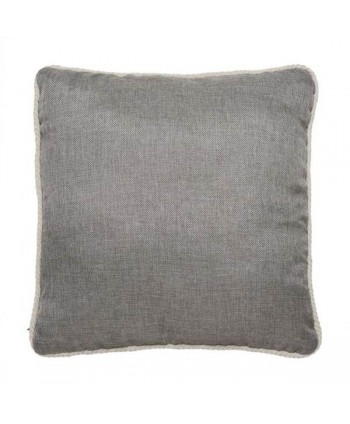 COJIN 42X42 BORDE CUERDA GRIS OSCURO