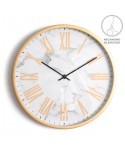 RELOJ 30CM MARMOL BLANCO