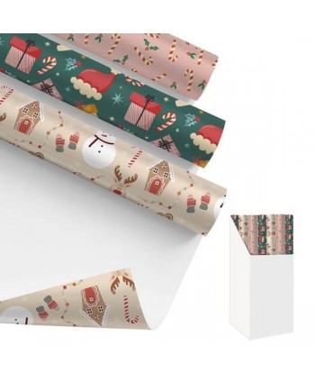 PAPEL REGALO 200X70CM NAVIDAD 3 MODELOS
