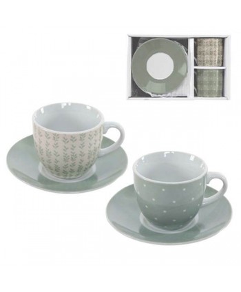 JUEGO CAFE 2X80ML VERDE AGUA