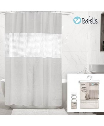 CORTINA BAÑO EVA BLANCA 180x200 cm