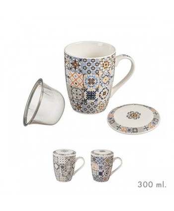 TAZA INFUSION C/ FILTRO 300 ml HIDRICA