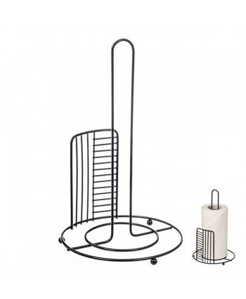 PORTARROLLOS COCINA METAL NEGRO COMBILINE