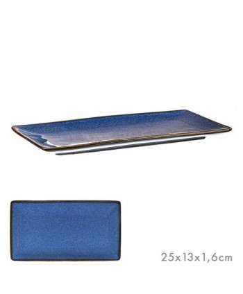 PLATO RECTANGULAR MAR AZUL 25X13