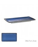 PLATO RECTANGULAR MAR AZUL 20X11
