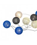 GUIRNALDA 10 BOLAS LED CELESTE