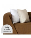 COBERTOR MULTIUSOS PARA SOFÁ O CAMA 230X250 MARRÓN