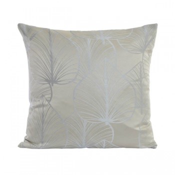 COJÍN HOJAS SATINADO SATIN GRAY