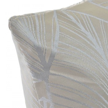 COJÍN HOJAS SATINADO SATIN GRAY