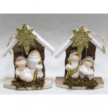 COLGANTE NACIMIENTO INFANTIL BLANCO 11CM.