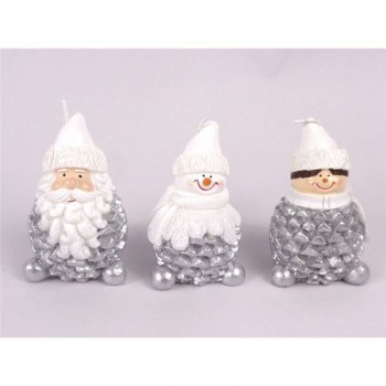 VELA FIGURA NIEVE 9,5X6CM.