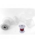 TIRA ESPIRAL ORGANZA PLATA 10X180CM.