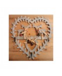CORONA DE MADERA CORAZÓN