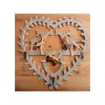 CORONA DE MADERA CORAZÓN