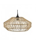 LAMPARA DE TECHO EN FIBRA NATURAL 39X39X18 CM.