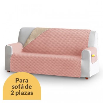 CUBRE SOFA 2 PLAZAS ROSA 240 CM