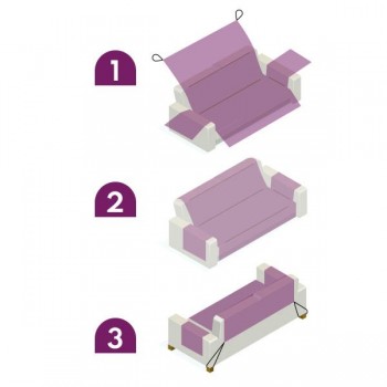 CUBRE SOFA 2 PLAZAS ROSA 240 CM