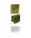 PUFF OTTOMAN VELVET MOSTAZA 76 x 38 x 38 CM