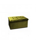 PUFF OTTOMAN VELVET MOSTAZA 76 x 38 x 38 CM