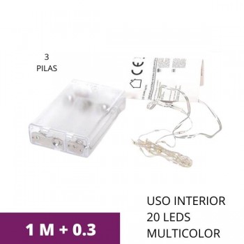 GUIRNALDA 20 MICROLED MULTICOLOR INT 100+3