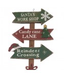 CARTEL INDICATIVO SANTAS VILLAGE 91 CM