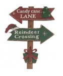 CARTEL INDICATIVO SANTAS VILLAGE 91 CM
