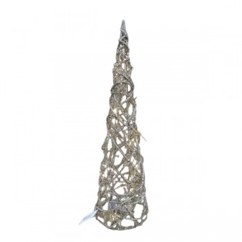 CONO ORO 15 LED CÁLIDO 60X17CM