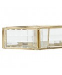 JOYERO CRISTAL FILO DORADO 20X18X5 TRANSPARENTE