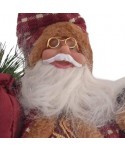 PAPA NOEL SENTADO 50 CM CON TRAJE ROJO