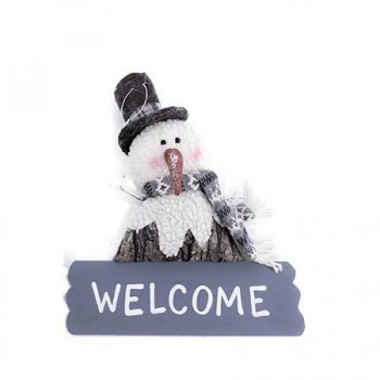 CARTEL MUÑECO DE NIEVE 30X30X14CM 2SURTI