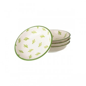 PLATO MINI CACTUS PORCELANA VERDE 9,20 X 9,20 X 2