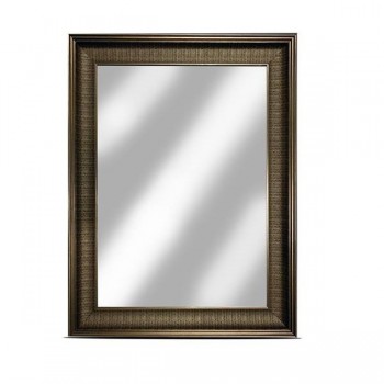 Blanco 62 x 4 x 72 cm Espejo de Pared con Marco Rectangular de Madera Cuadrado 