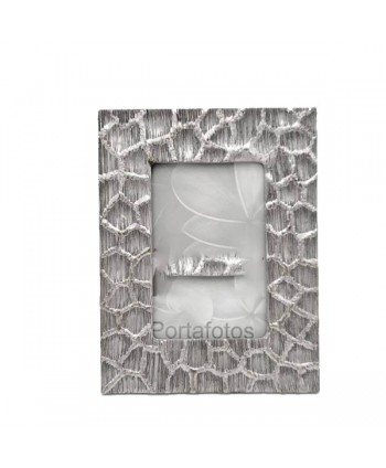 PORTAFOTOS GEOMETRIAS PLATA 13X18 CM