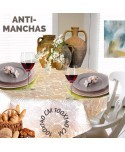 MANTEL RESINADO RAICES BEIS 140X100