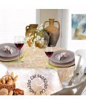 MANTEL RAICES PIEDRA 140X200