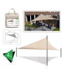 TOLDO TRIANGULAR 4 x 4 x 4 m BEIGE + BOL