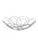 FRUTERO CIRCULOS METAL CROMADO 38 X 38 X 10 CM