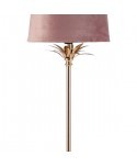 LAMPARA BAHIA ORO PIE ROSA PALIDO 62 CM