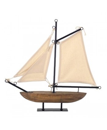 BARCO VELERO MADERA  50 x 8 x 47 cm