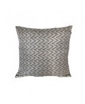 FUNDA COJIN ZIG ZAG GRIS 45X45 CM