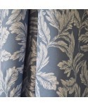MANTEL TELA HOJAS AZUL 100x140 CM
