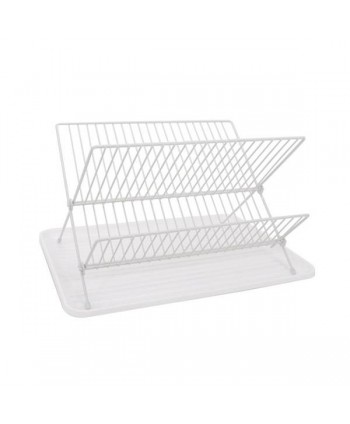 ESCURRE PLATOS PLEGABLE BLANCO  43 x 26 x 35cm