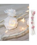 RAMAS 15 LEDS FLORES ROSA COLOR BLANCO 3XAA