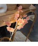 RAMAS 30 LEDS 90CM FLORES ROSA 2XAA