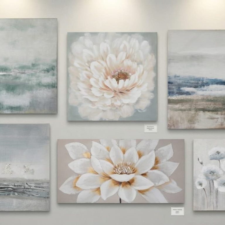 Arte original para tu pared — cuadros pintados a mano con alma Arte pintado a mano con estilo Iglú Tiendas con texturas y detalles metálicos